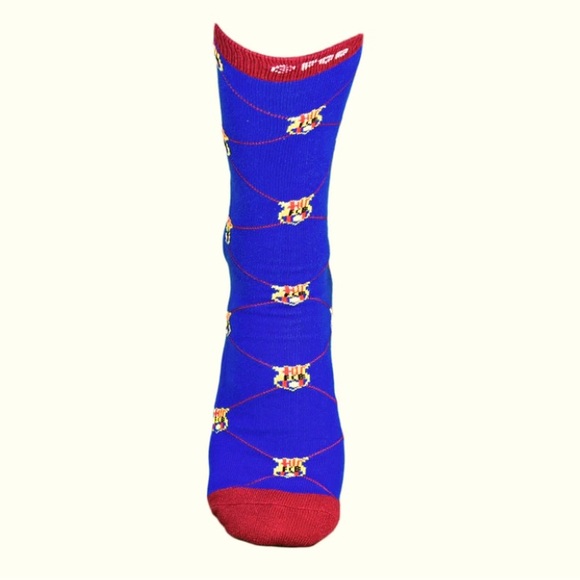 NWT FC BARCELONA KNIT CALF-LENGTH SOCKS SIZE 9-13 MACCABI ART - Picture 3 of 4